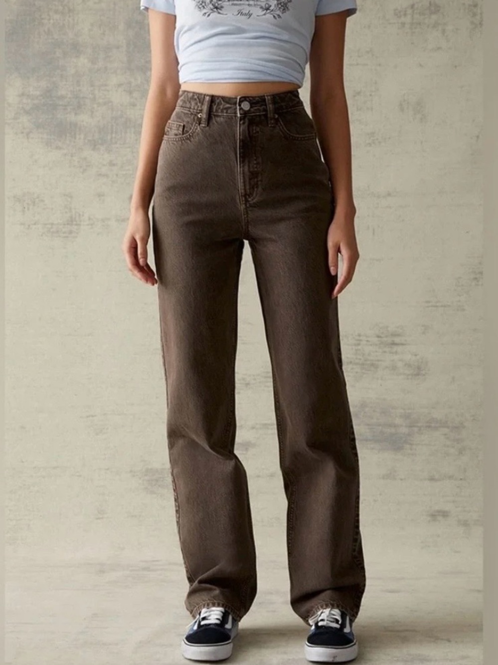 Pacsun 90s boyfriend brown jeans